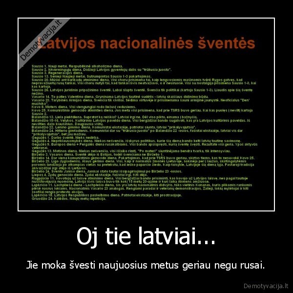Oj tie latviai...