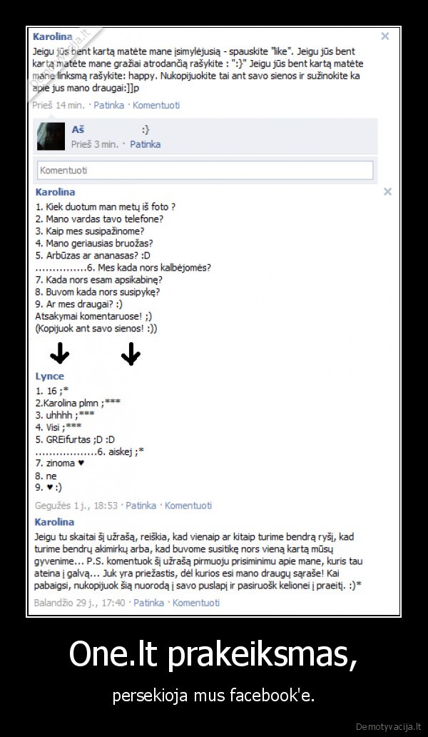 One.lt prakeiksmas,