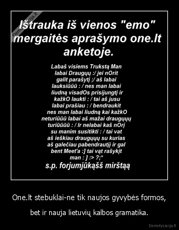 one.lt,emo,gramatika