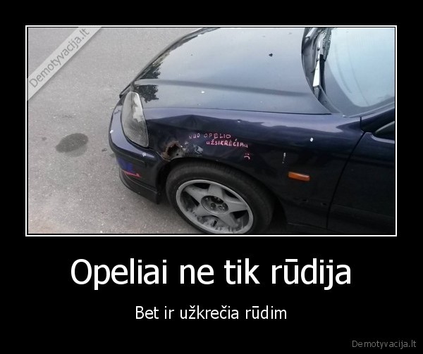 Opeliai ne tik rūdija