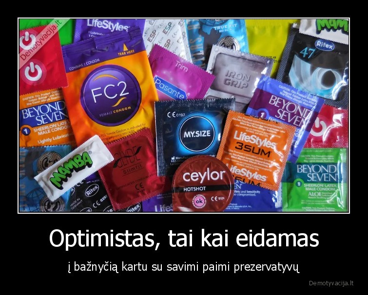 optimistas,baznycia,prezervatyvai