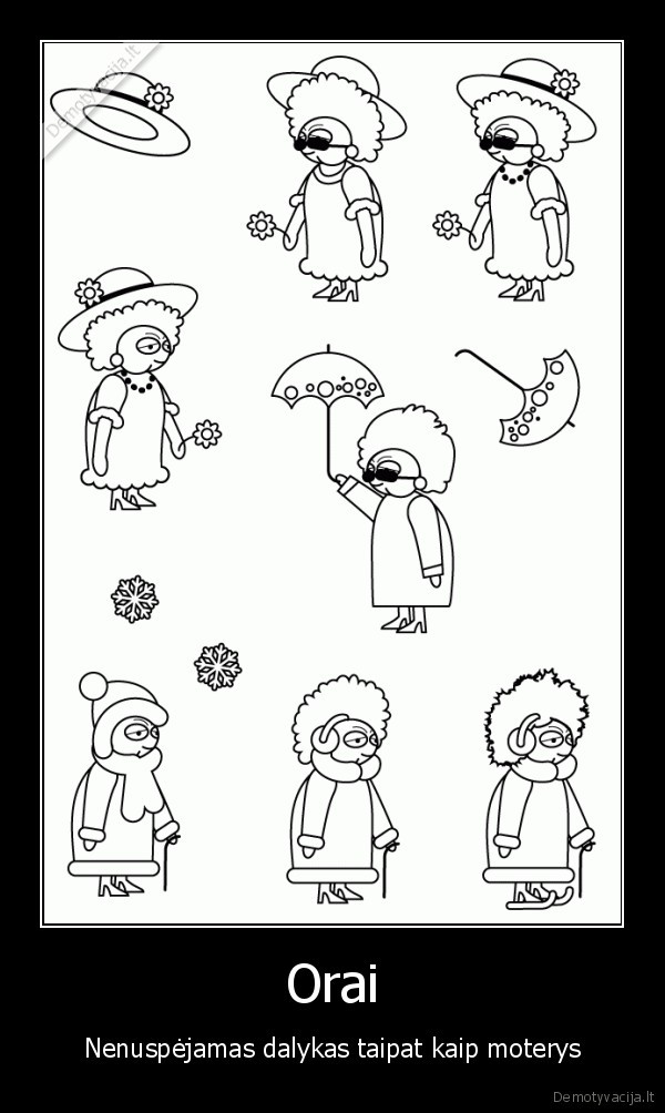 orai, moterys