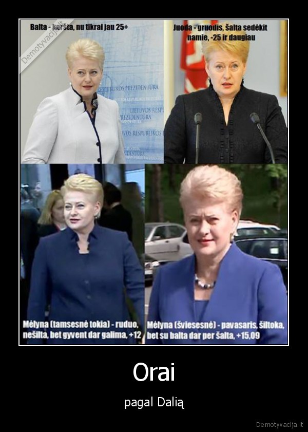 dalia, grybauskaite,oru, prognozes