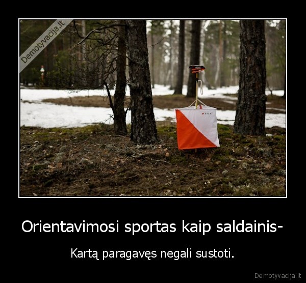 Orientavimosi sportas kaip saldainis-