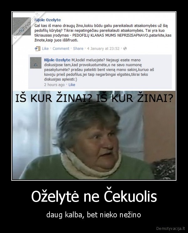 ozelyte,kedys,fasizmas,pedofilija,is, kur, zinai