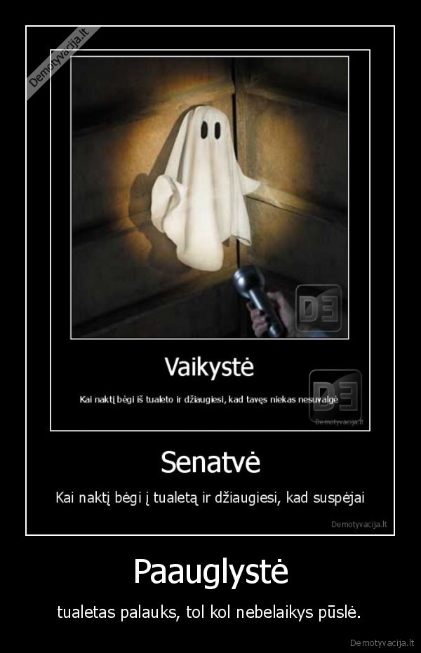 vaikyste, senatve, jaunyste