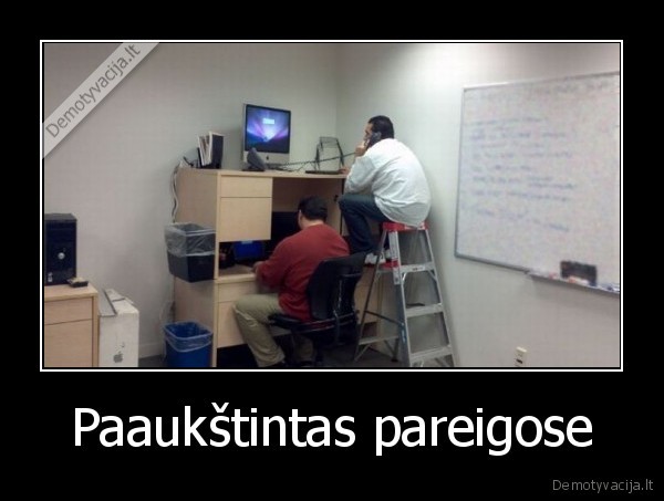 Paaukštintas pareigose