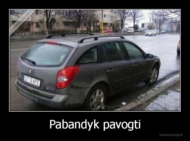 masina,pavogti,pabandyk