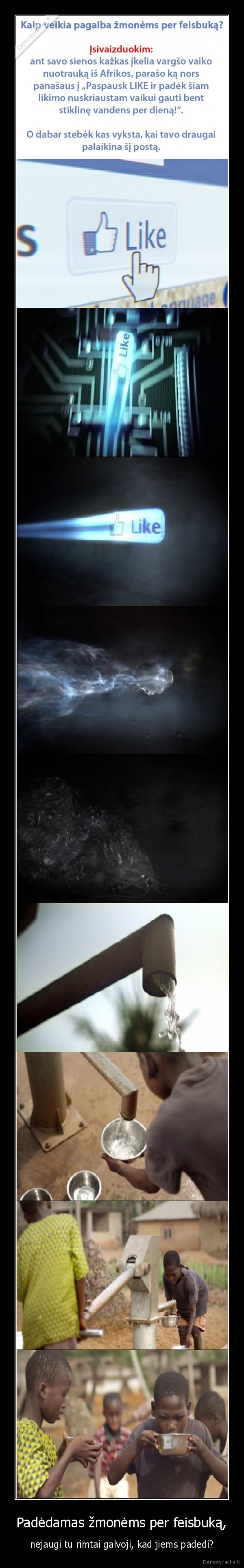 Padėdamas žmonėms per feisbuką,