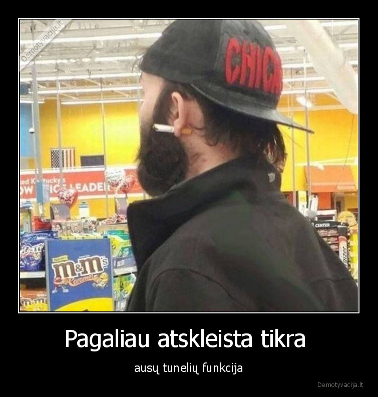 tuneliai,ausys,cigarete