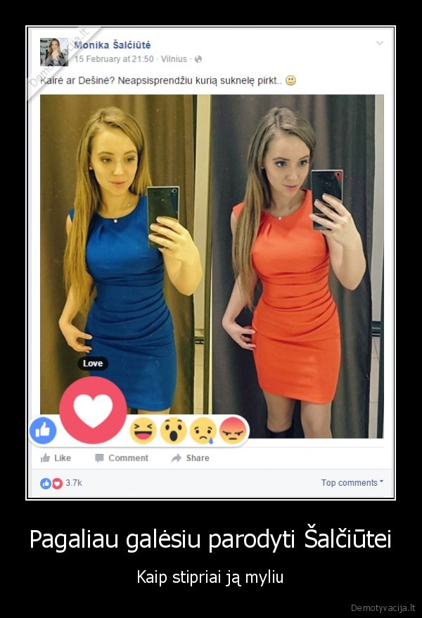 monika, salciute,nauja, facebook, funkcija