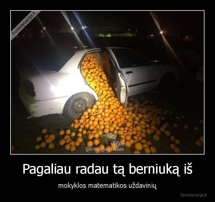 matematika,logika,mandarinai,uzdavinys