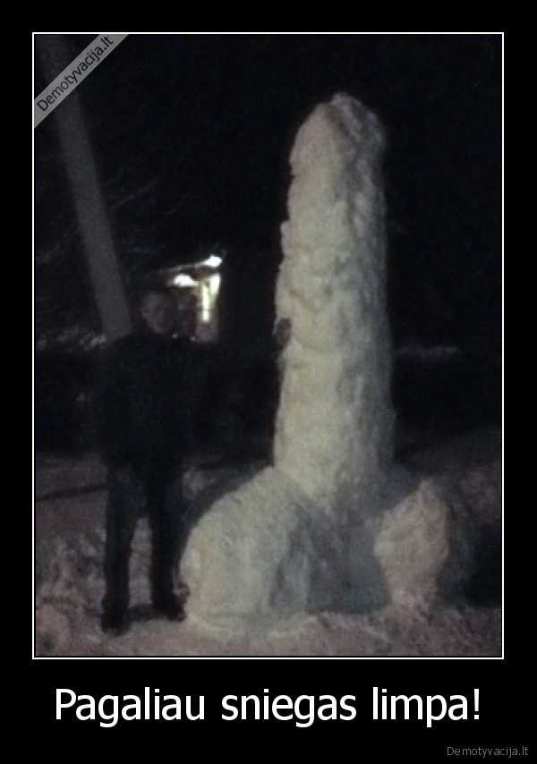 Pagaliau sniegas limpa!