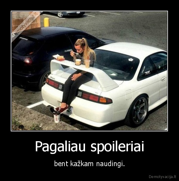 automobilis,spoileris,mergina,maistas,gerimai