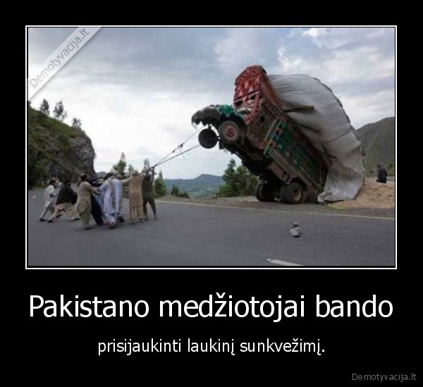 pakistanas,medziotojai,sunkvezimis