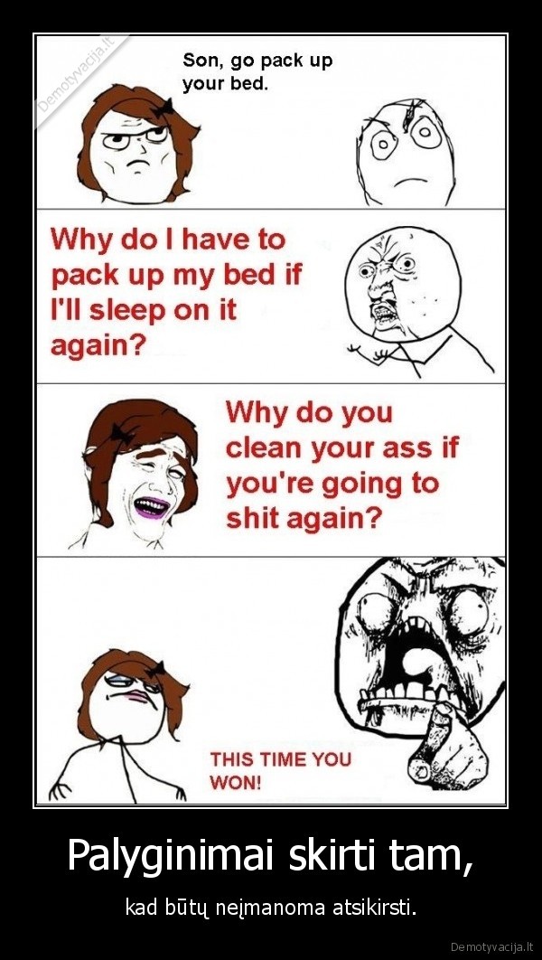 Palyginimai skirti tam,