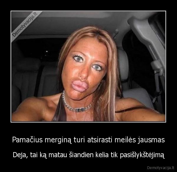 Pamačius merginą turi atsirasti meilės jausmas