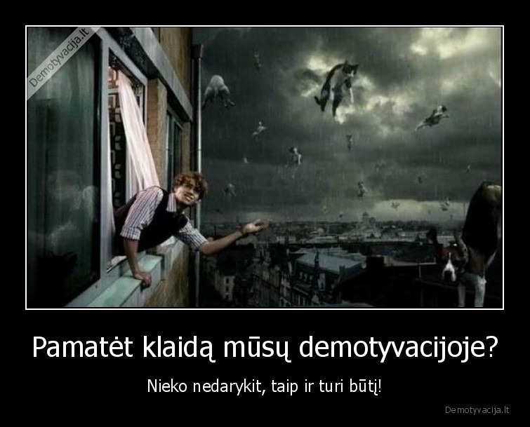 klaida,demotyvacija,radai,tylek