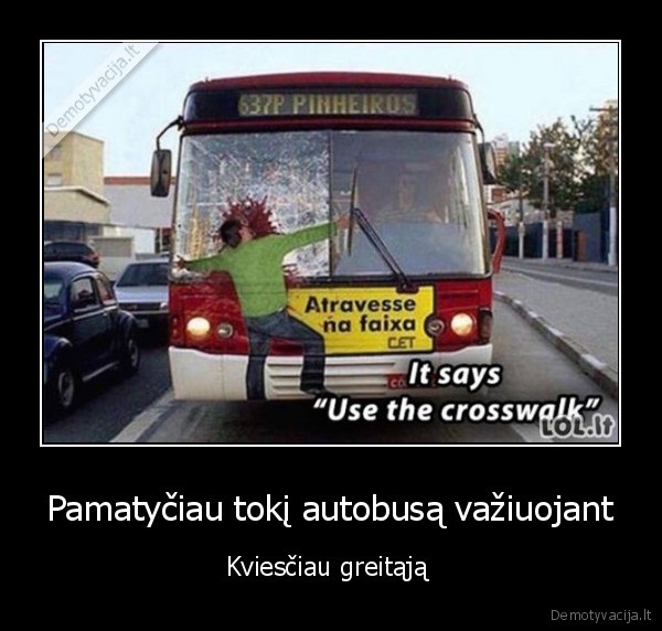 Pamatyčiau tokį autobusą važiuojant