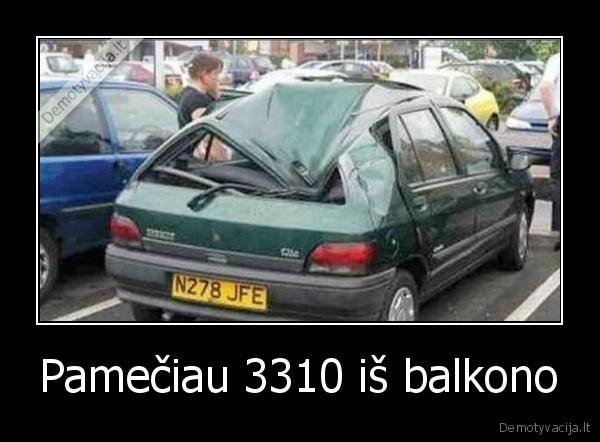 nokia,3310,balkonas,automobilis