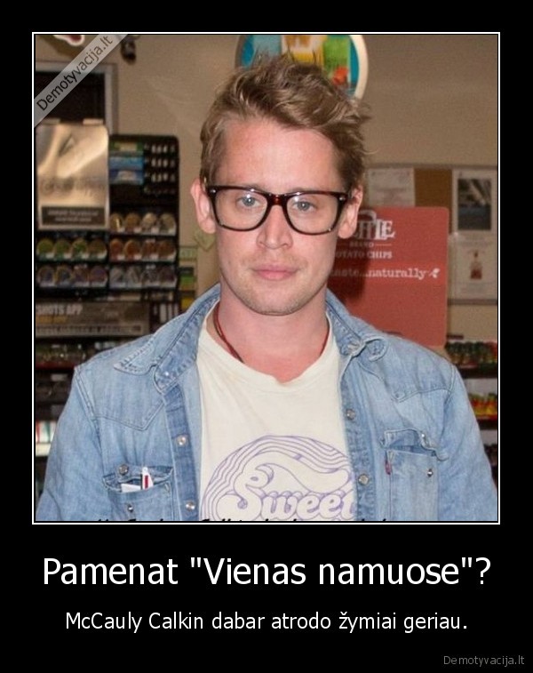 vienas, namuose,mccauly, calkin