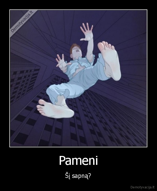sapnuoja, kad, krenta,kritimas, sapnuose