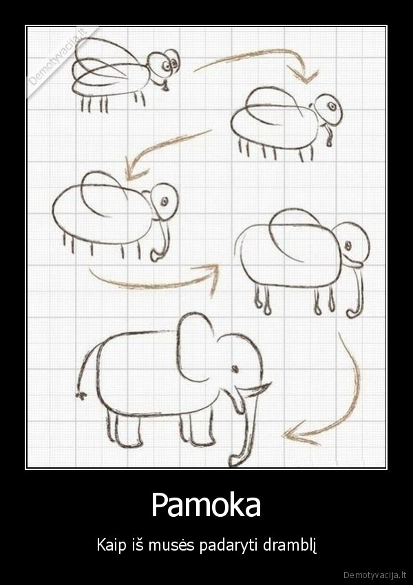 padare, drambli, is, muses,pamoka,piesimas