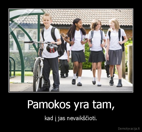bekit, vaikai, is, mokyklos