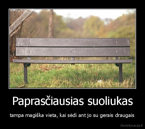 Paprasčiausias suoliukas