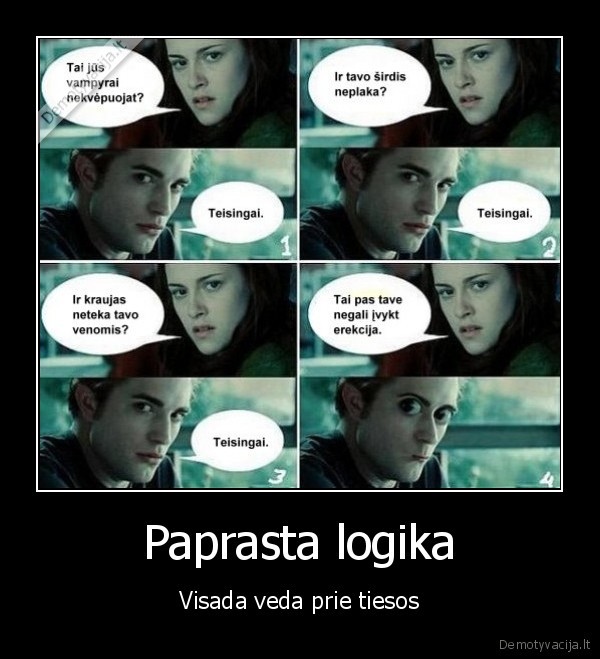 logika, twilight, vampyrai