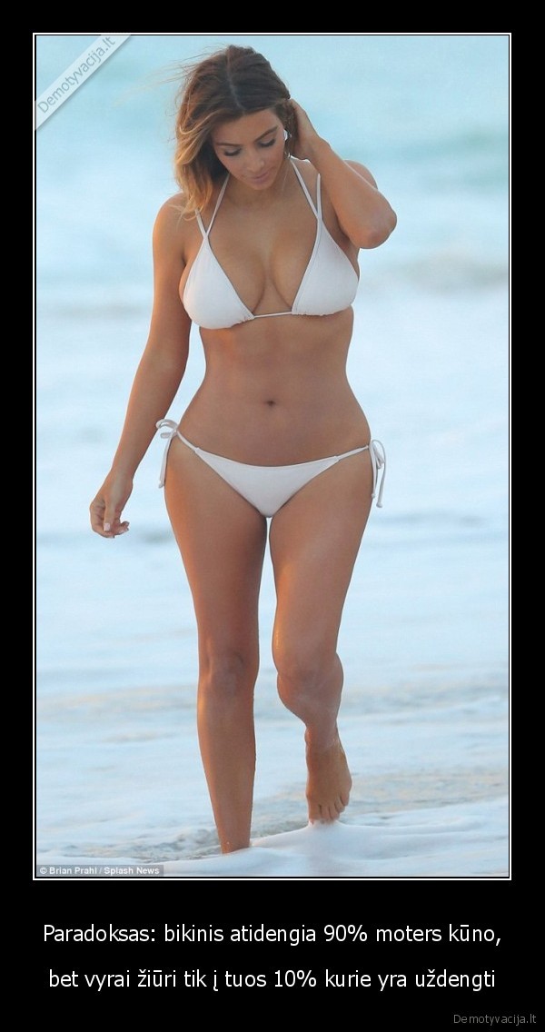 Paradoksas: bikinis atidengia 90% moters kūno,