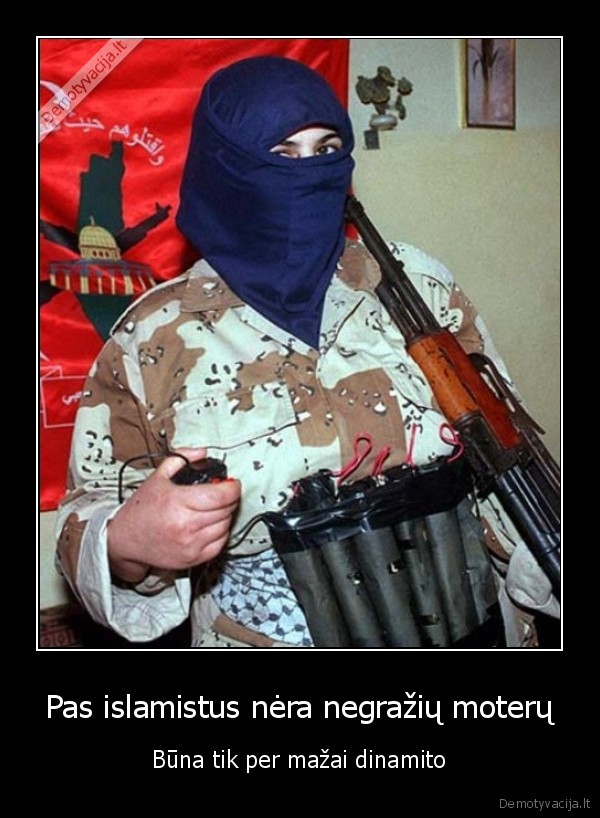 dinamitas,islamo, moteris,islamiste,savizude