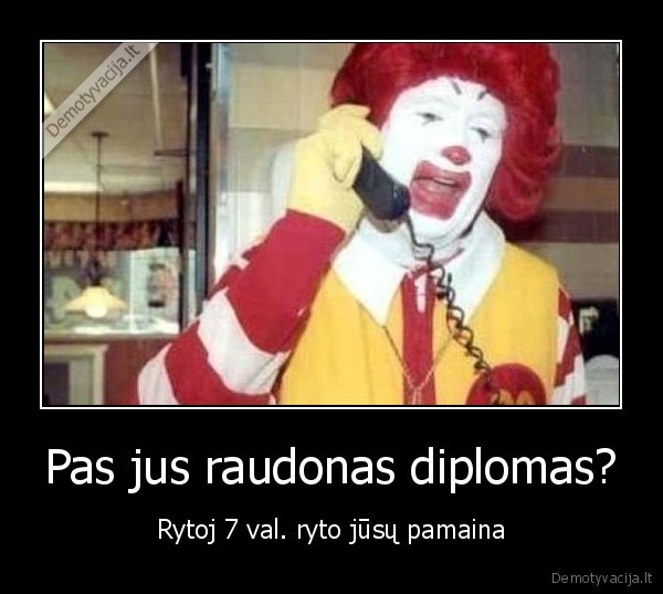 mackonalds,diplomas,raudonas