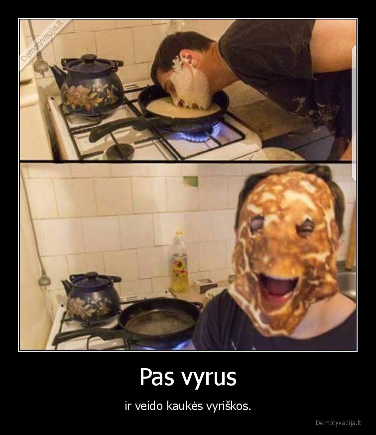 vafliai,blynas,kauke,vyras