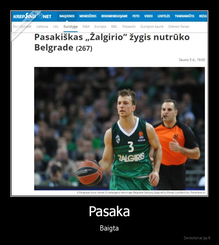 zalgiris,pralaimejimas