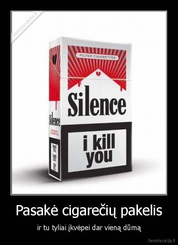 Pasakė cigarečių pakelis