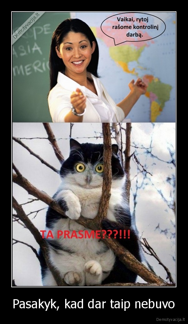 Pasakyk, kad dar taip nebuvo