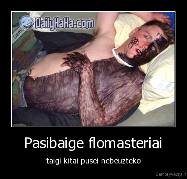 Pasibaige flomasteriai