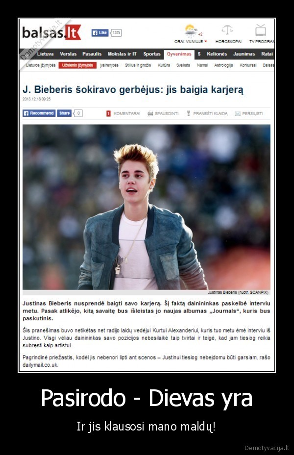 bieberis, baigia, karjera,justinas, bieberis