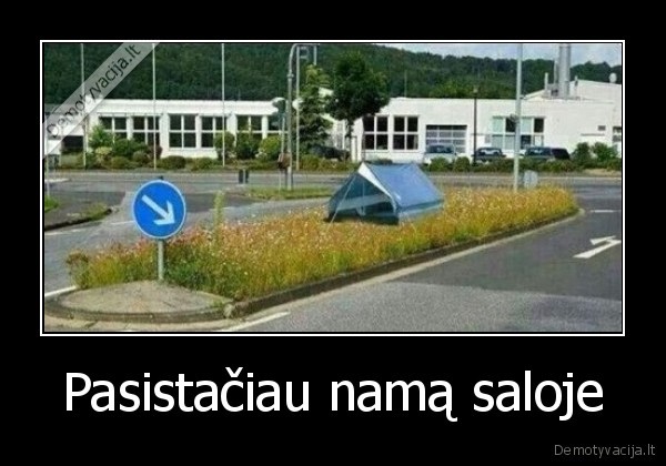 Pasistačiau namą saloje