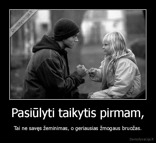 Pasiūlyti taikytis pirmam,