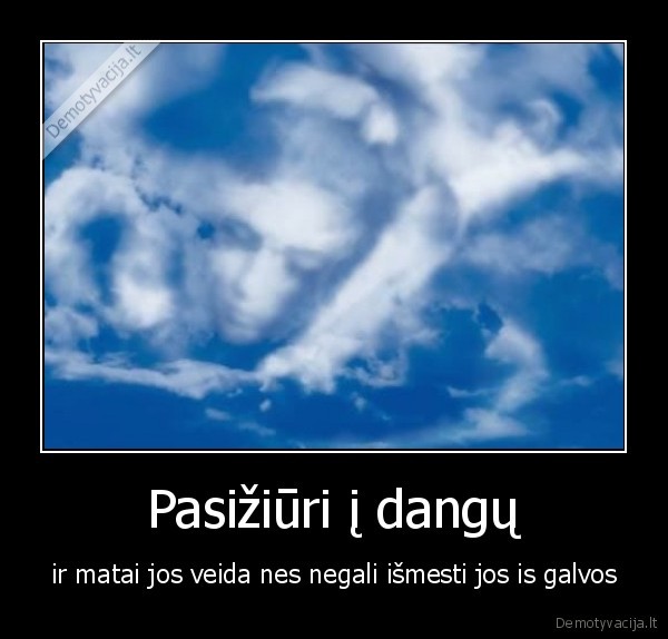 Pasižiūri į dangų