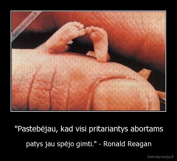 abortas,ronald, reagan,naujagimis