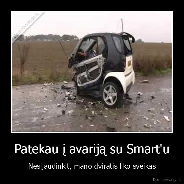 smart,avarija,dviratis