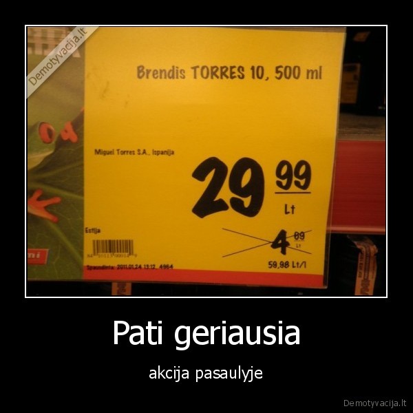 pati, geriausia, akcija, pasaulyje