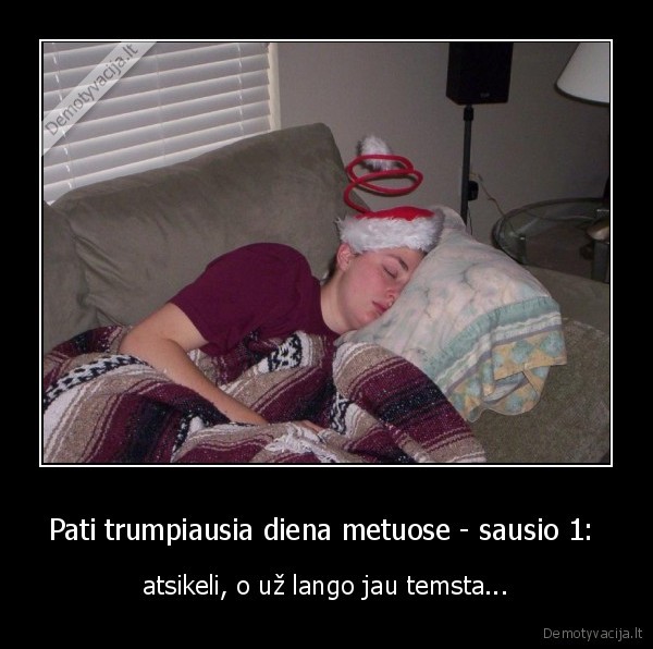 Pati trumpiausia diena metuose - sausio 1: 