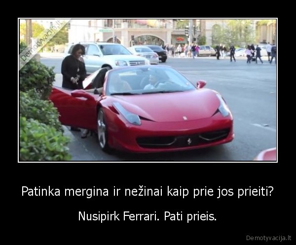 ferrari,kaip, prieiti, prie, merginos,merginos, kabinimas