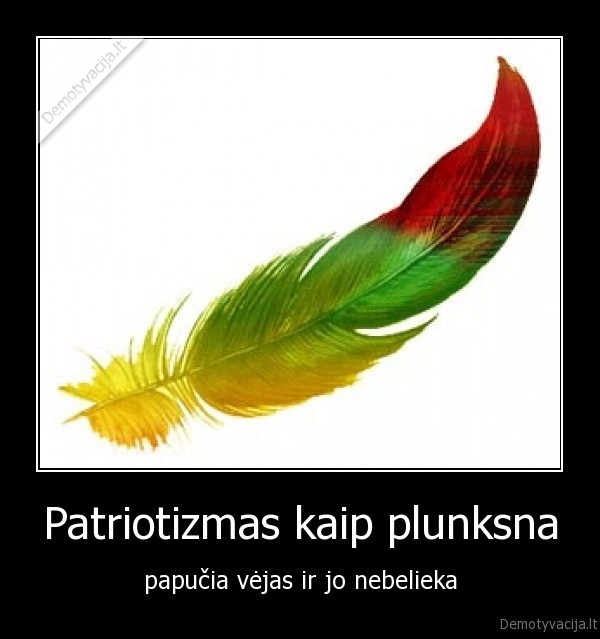 Patriotizmas kaip plunksna