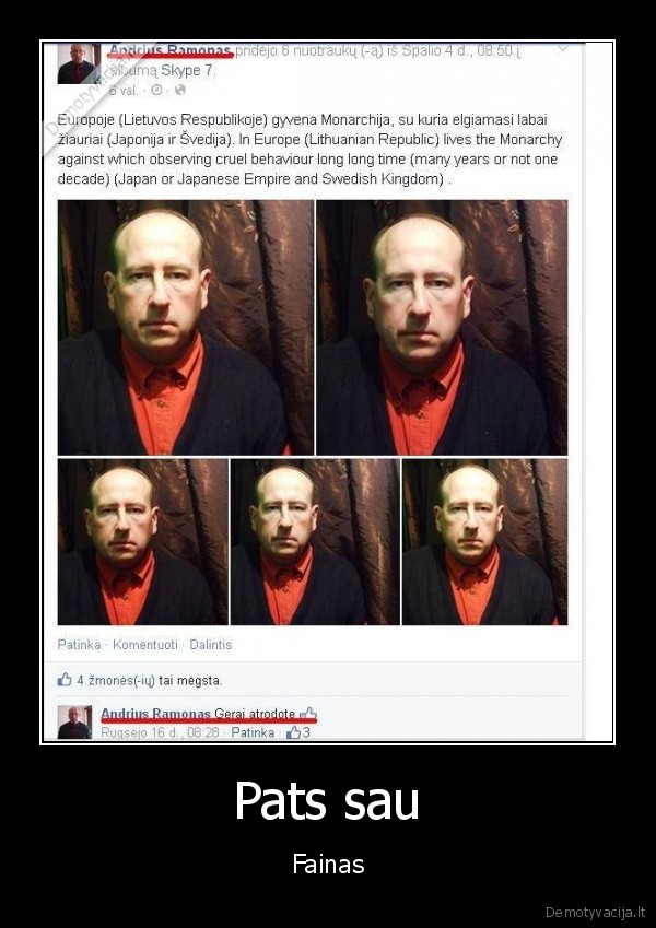 andrius, ramonas,facebook, statusas