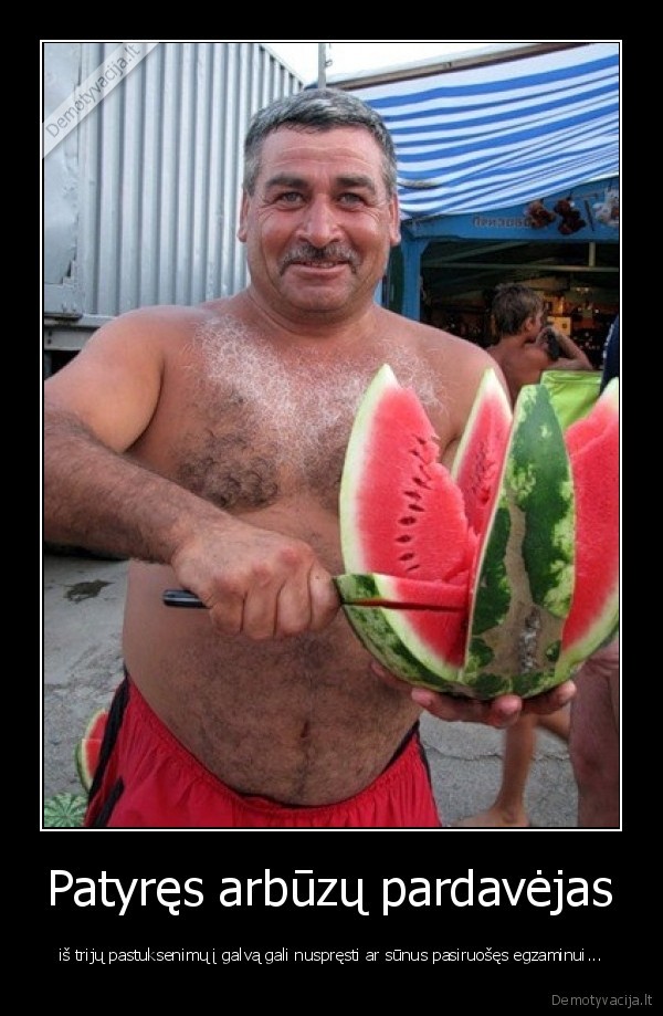 Patyręs arbūzų pardavėjas